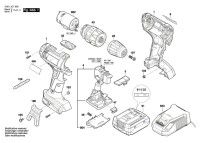 Bosch 3 601 JC7 000 Gsb 14,4-2-Li Cordl Perc Screwdr 14.4 V / Eu Spare Parts